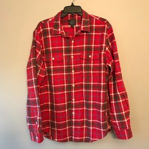 J.CREW Tartan Red Plaid Button Shirt